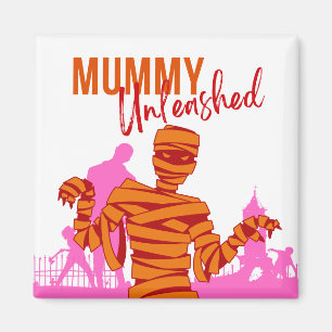 Halloween Briefmarke Collection "Mummy Unleashed" Magnet