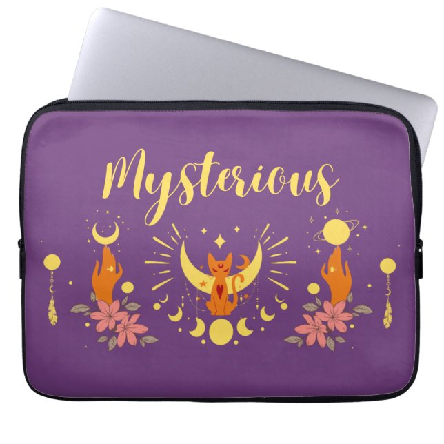 Halloween Briefmarke Collection "Mysterious" Laptopschutzhülle (Vorderseite)