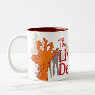 Halloween Briefmarke Collection "The Living Dead" Zweifarbige Tasse