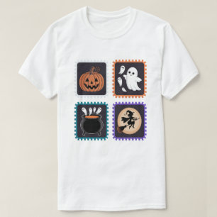 Halloween Briefmarke Stickerei Design - Pumpkin, G T-Shirt
