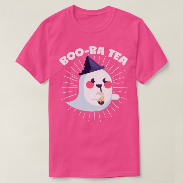 Halloween Bubble Tea Ghost Boo-Ba Tee Kostümprem (Design vorne)