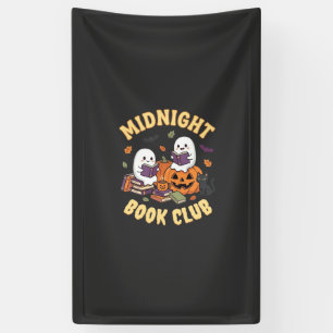 Halloween-Buchclub-Geist liest Kürbis-Design_1 Banner