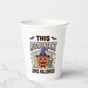 Halloween-Buchhalter Lustige Gruselige Steuersaiso Pappbecher