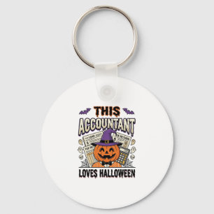Halloween-Buchhalter Lustige Gruselige Steuersaiso Schlüsselanhänger