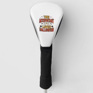 Halloween-Buchhalter Vintage-Geist-Shirt-Design_1 Golf Headcover