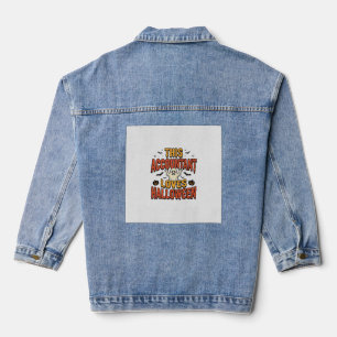 Halloween-Buchhalter Vintage-Geist-Shirt-Design_1 Jeansjacke