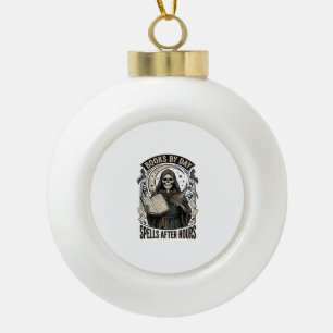 Halloween Buchhalterin Hexe Vintage Sensenmann Des Keramik Kugel-Ornament