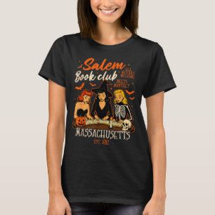 Halloween-Buchlesender Hexe Salem Buchclub T-Shirt