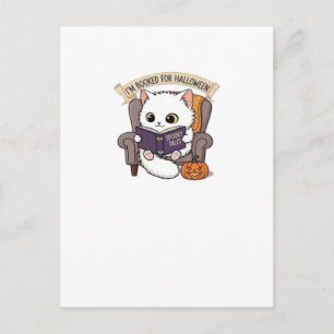Halloween Buchlieb  Gruselig Gemütlich und Clever  Postkarte