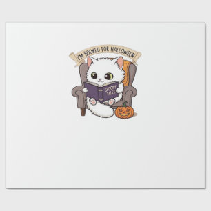 Halloween Buchlieb Spookig Gemütlich und Clever Li Geschenkpapier