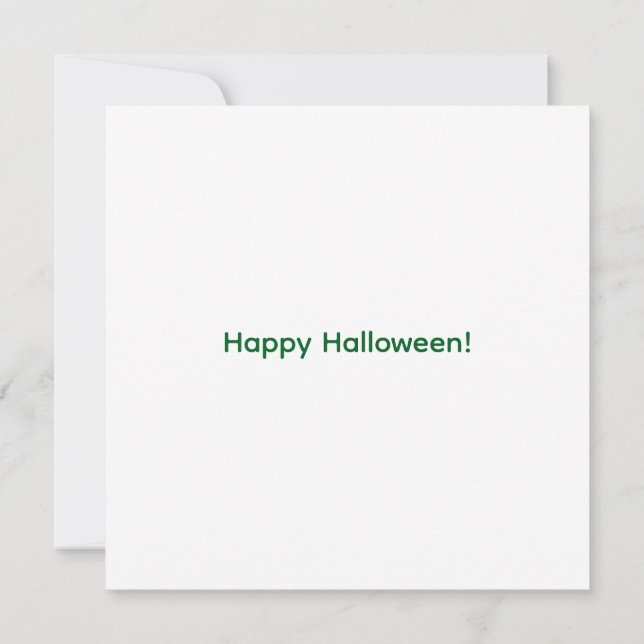 Halloween-Buchstabe, der der Natur entspricht (Rückseite)