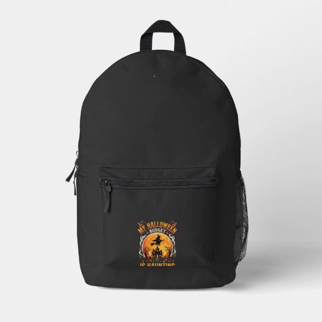 Halloween Budget Spuk Bedruckter Rucksack (Vorderseite)