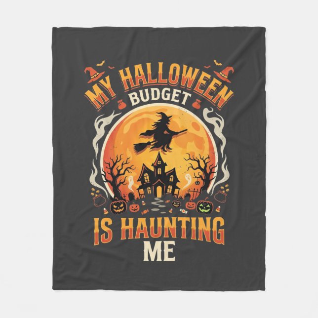 Halloween Budget Spuk Fleecedecke (Vorderseite)