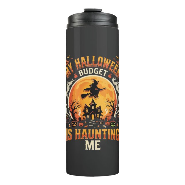 Halloween Budget Spuk Thermosbecher (Vorderseite)