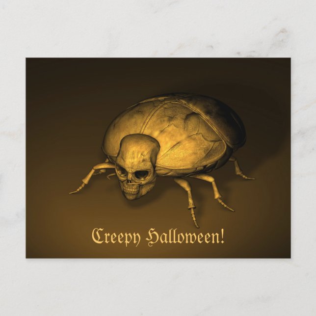 Halloween Bug Postkarte (Vorderseite)