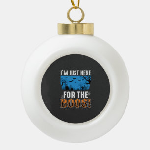 Halloween Buh-Geist-Friedhofs-Vektor-Design_1 Keramik Kugel-Ornament