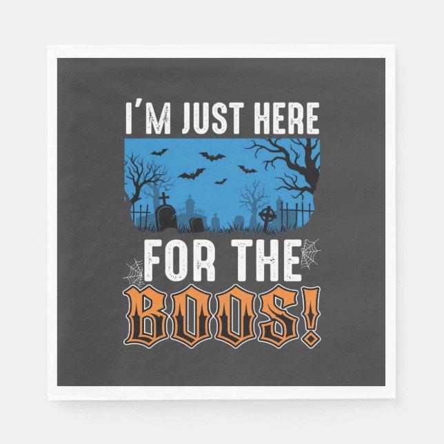 Halloween Buh-Geist-Friedhofs-Vektor-Design_1 Serviette (Vorderseite)