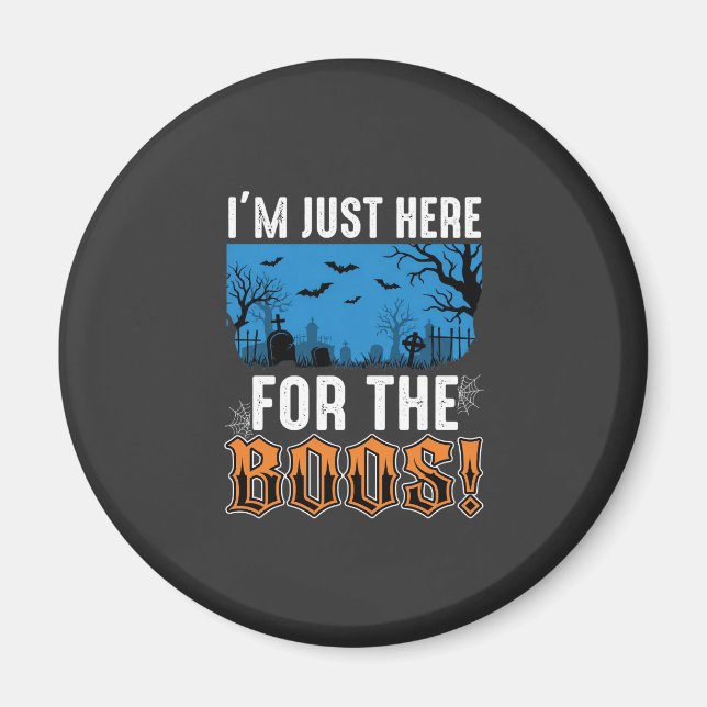 Halloween Buh-Geist-Friedhofs-Vektordesign_1 Magnet (Vorne)