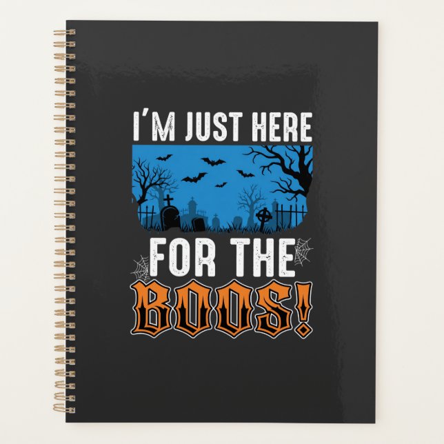 Halloween Buh-Geist-Friedhofs-Vektordesign_1 Planer (Vorderseite)