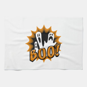 Halloween Buh! Geschirrtuch