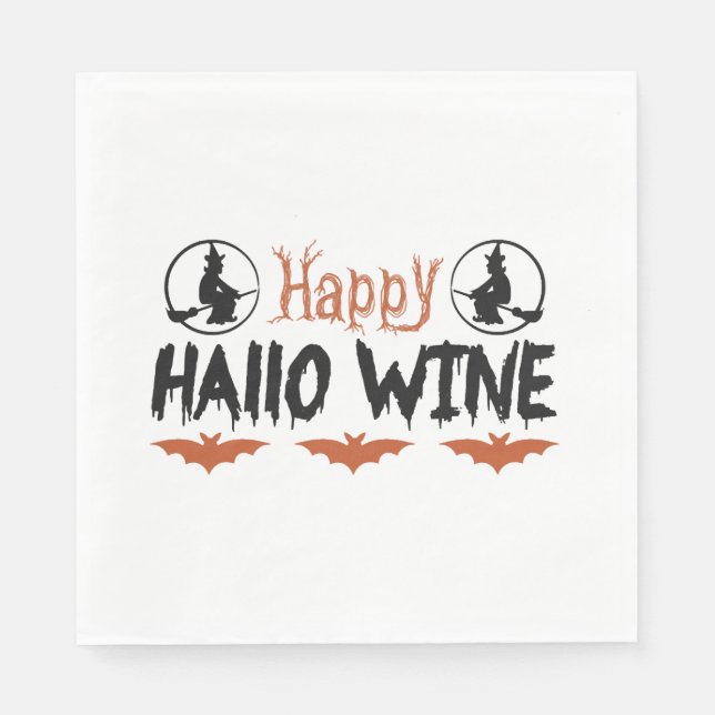 Halloween Buh Serviette (Vorderseite)