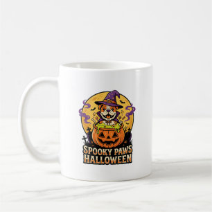 Halloween Bulldog Kürbis Nacht Kaffeetasse