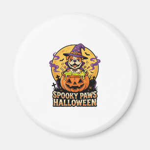 Halloween Bulldog Kürbis Nacht Magnet