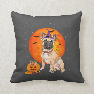 Halloween-Bulldog-Trick oder Treat Pumpkin Kissen