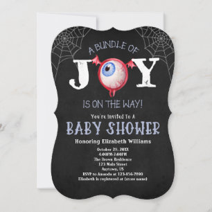 Halloween Bundle of Joy Creepy Eye Babydusche Einladung