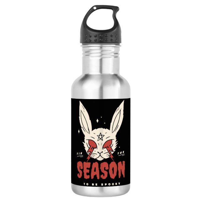 Halloween Bunny Edelstahlflasche (Vorderseite)