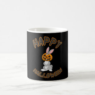 Halloween Bunny Rabbit Pumpkin Horror Geschenk Ide Kaffeetasse