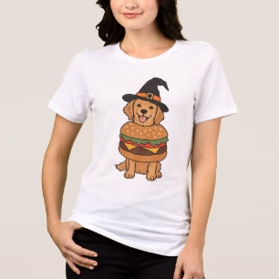 Halloween Burger Hund Mom Shirt