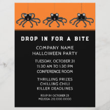 Halloween-Büroparty-Einladung