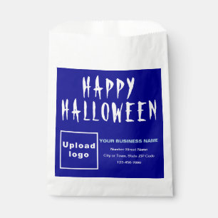 Halloween Business Blue Background Paper Bag Geschenktütchen