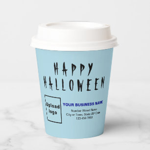 Halloween Business Light Blue Paper Cup Pappbecher