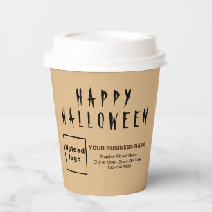 Halloween Business Light Brown Paper Cup Pappbecher