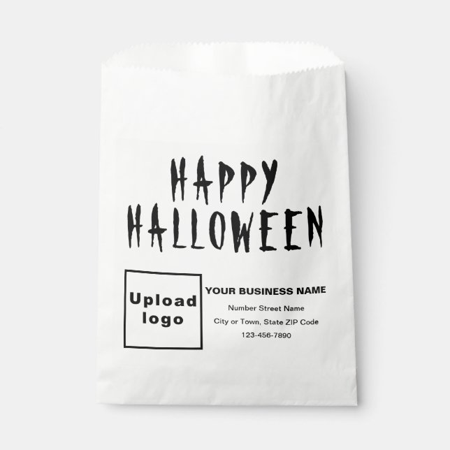 Halloween Business White Paper Bag Geschenktütchen (Vorderseite)
