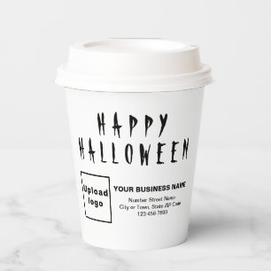 Halloween Business White Paper Cup Pappbecher