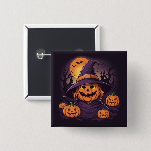 Halloween- Button (Vorne & Hinten)