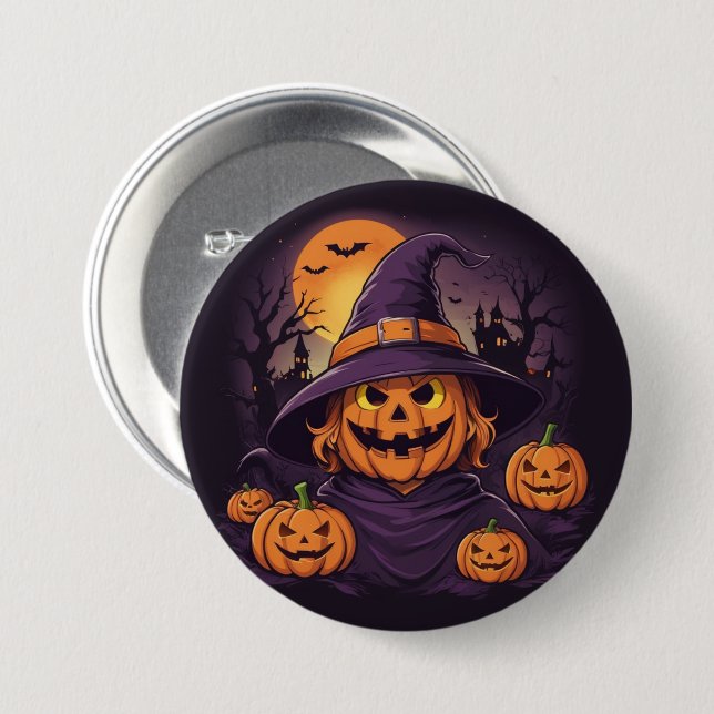 Halloween- Button (Vorne & Hinten)