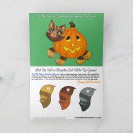Halloween Button Die Grußkarte des Schwanzes Dankeskarte
