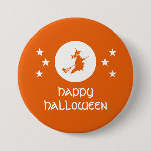 Halloween Button, Orange Button