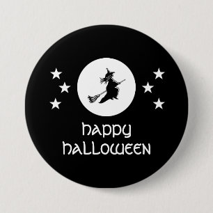 Halloween Button, schwarz Button