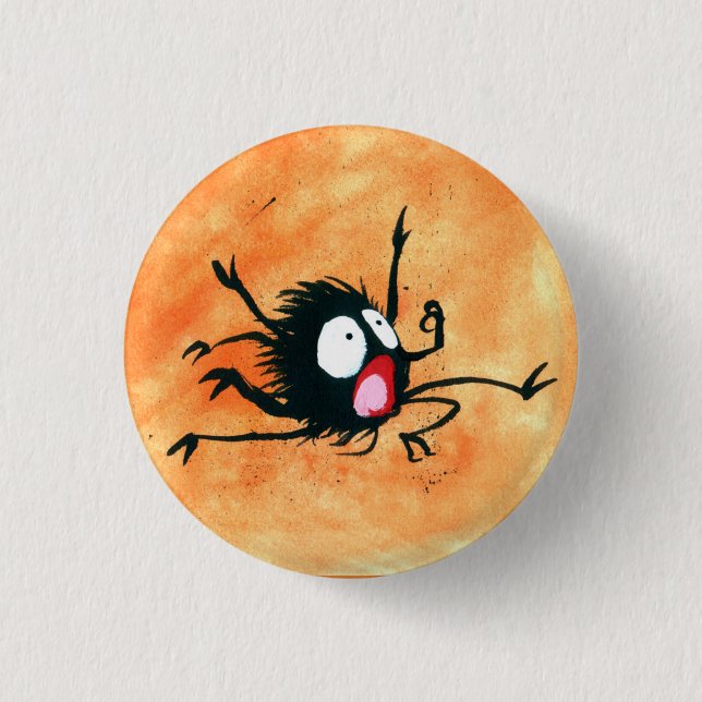 Halloween Button! Spooked Little Spider! Button (Vorderseite)