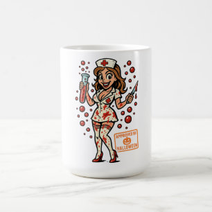 Halloween Button-Up Nurse - Creepischer Niedlicher Kaffeetasse