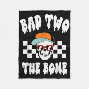 Halloween Byd Two Bone Funny 2. Geburtstagskel Fleecedecke