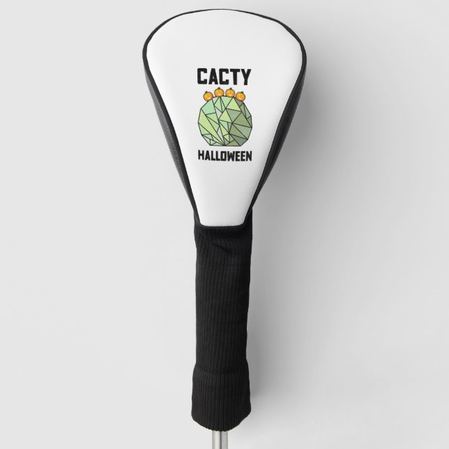 Halloween Cactus Golf Headcover (Vorderseite)