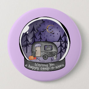 Halloween Camper im Snowball Button