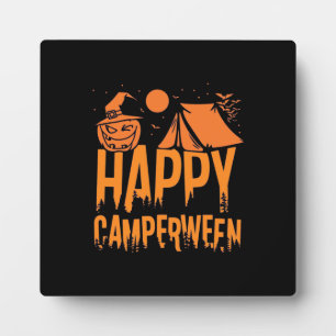 Halloween Camper Nature Fotoplatte
