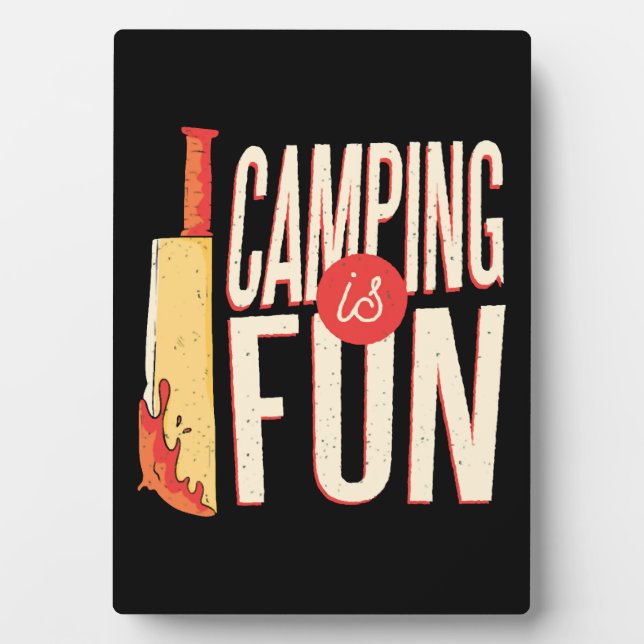 Halloween-Camping Fotoplatte (Vorderseite)